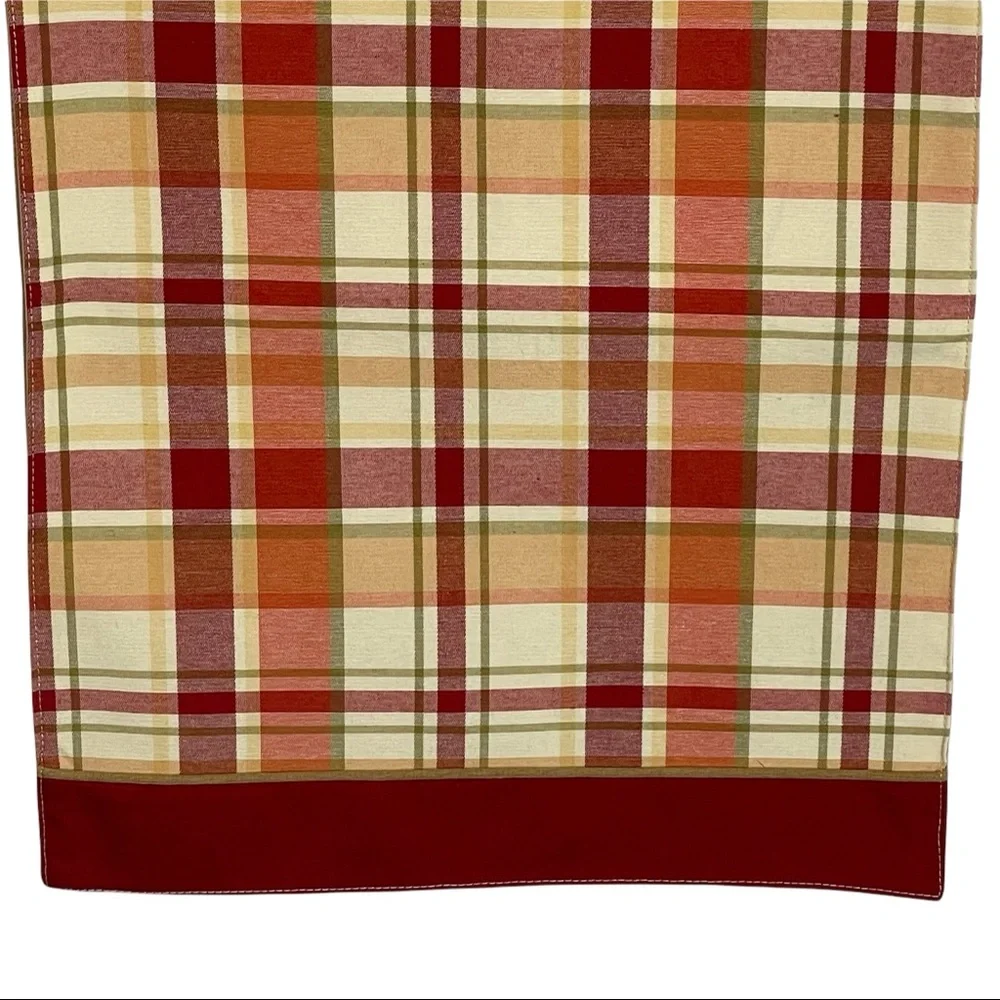 BETTER HOMES & GARDENS Table Runner Fall Autumn Harvest Plaid 14x72